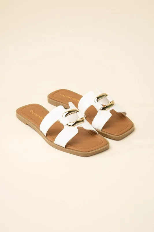 Brittany Feng Buckle Slides