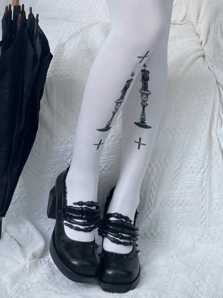 Gothic skull design high-heeled shoes【s0000000007】
